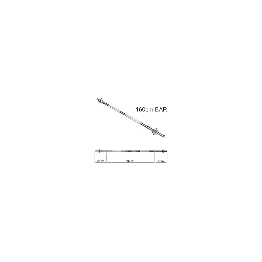 Pozitif 160 cm Krom Uzun Bar (Ağırlık - Halter - Dambıl Barı)