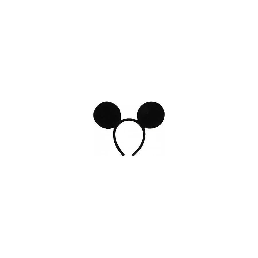 Practika Mickey Mouse Tacı Siyah Esnek Parti Taçı Kulaklı Eğlence Aksesuarı