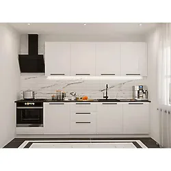 Pramo Mobilya 300 Cm Beyaz Mutfak Dolabı