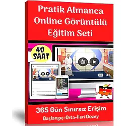 Pratik Almanca Online Görüntülü Eğitim Seti (Başlangıç-Orta-İleri Düzey)