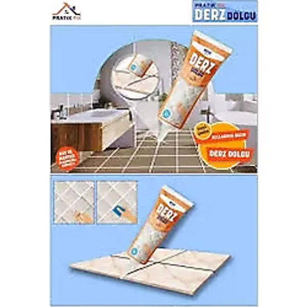 Pratıkfıx Hazır Derz Dolgu Pratik Fix Beyaz 400 Gr (Küf Ve Mantara Dirençli)