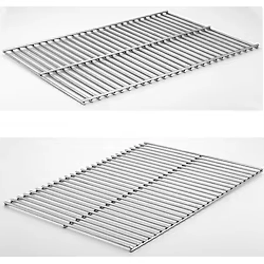 Pratikoutdoor Paslanmaz Çelik Krom Mangal Üstü Taşınır Tel Izgara-Mangal Teli 25 x 36 cm