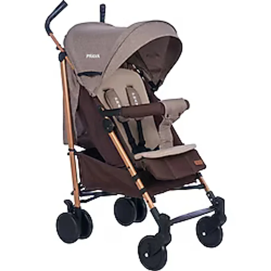 Prava Lüks Baston Bebek Arabası P09 Gold-Kahverengi 0-18 kg Taşıma Kapasitesi ile Katlanabilir