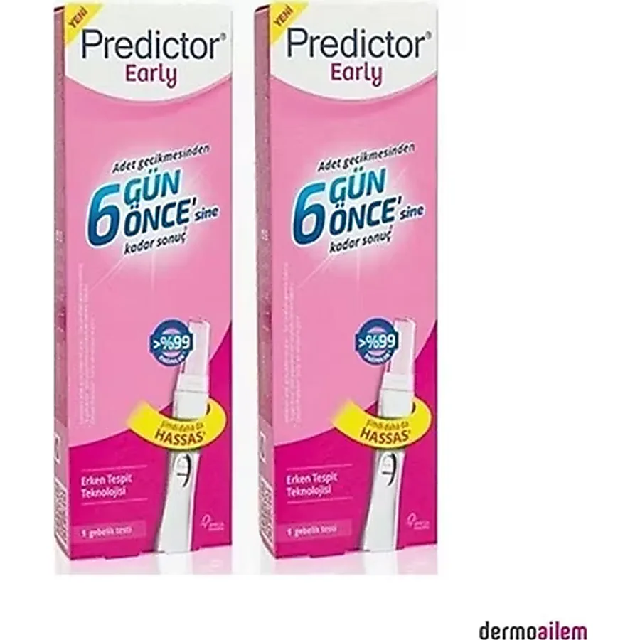 Predictor Early Erken Gebelik Testi 2'li Paket