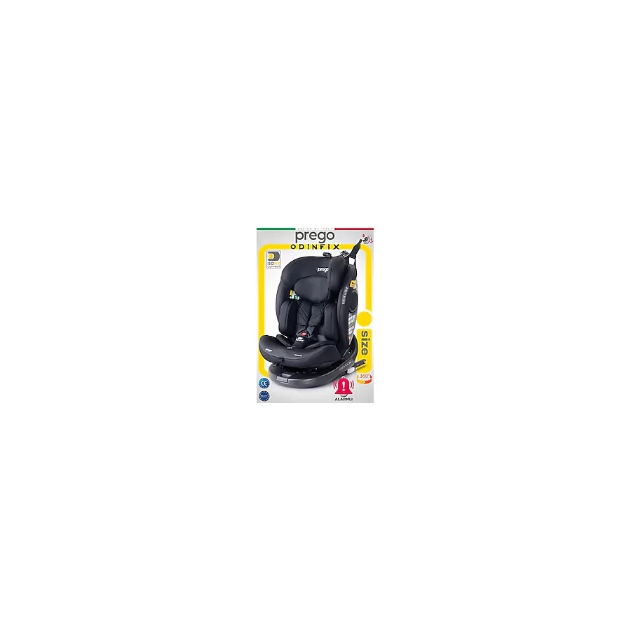 Prego Odinfix Alarmlı 360 Derece Dönebilen I-Size 0-36 kg Oto Koltuğu