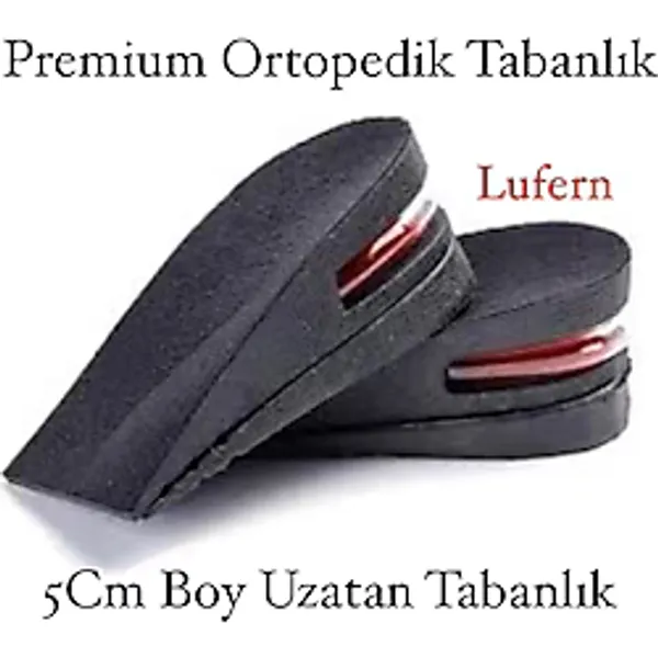 Premium Boy Uzatan Tabanlık 5 Cm Gizli Topuk Yüksek Taban Gizli Boy Uzatıcı Konforlu Ortopedik