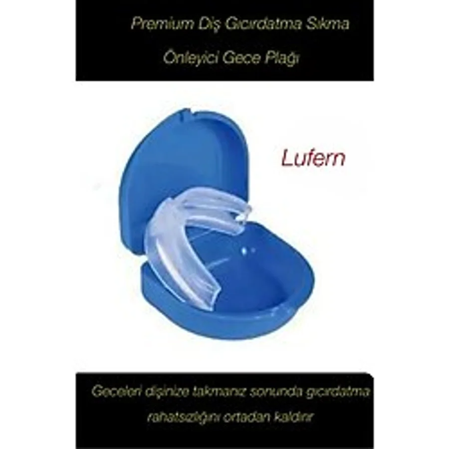 Premium Diş Gıcırdatma Sıkma Önleyici Gece Plağı Koruyucu Termoform Aparatı Dişlik Bruksizm Kutulu