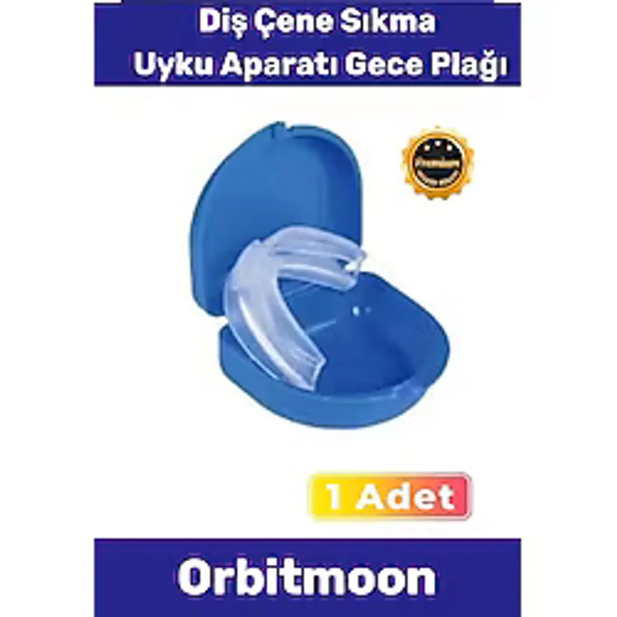 Premium Özel Seri Gece Plağı Çene Diş Sıkma Gıcırdatma Önleyici Koruyucu Diş Aparatı - Tek Ebat