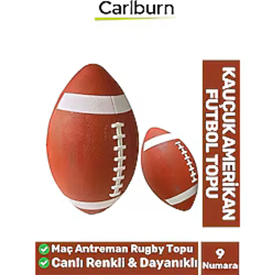 Premium Profesyonel Genç Yetişkin Maç Antreman Rugby Kauçuk Amerikan Futbol Topu
