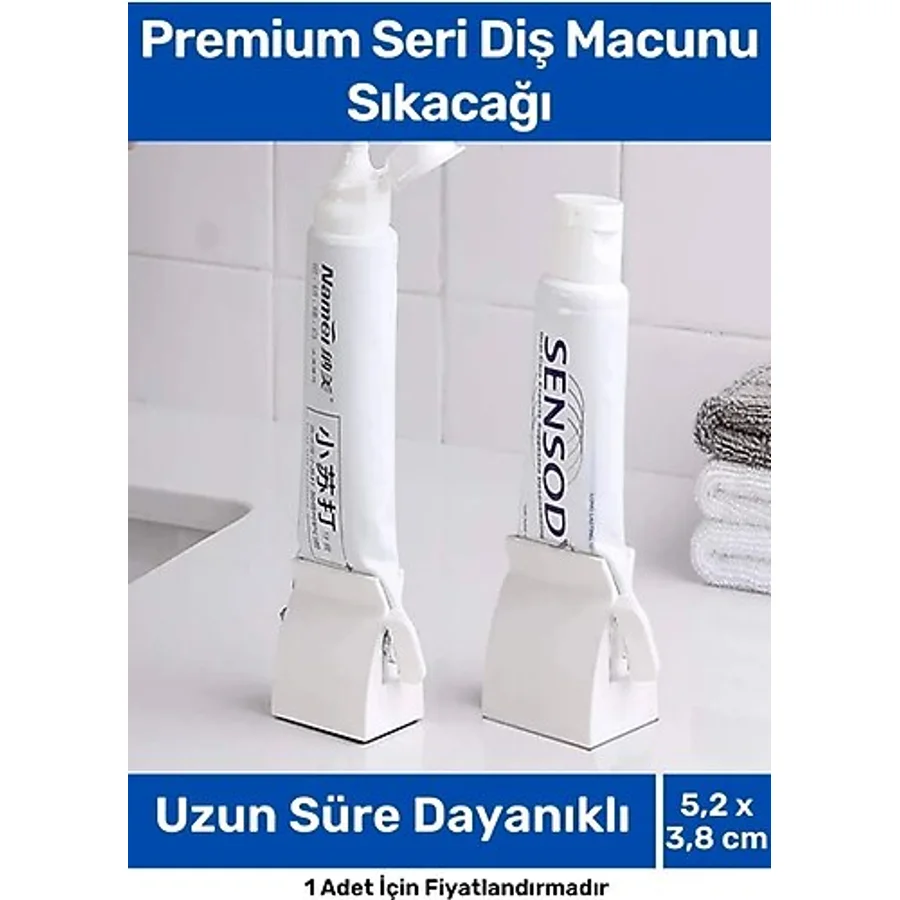 Premium Seri PRatik Taşınabilir Çevirmeli Krem Merhem Diş Macunu Sıkacağı - 2 Adet