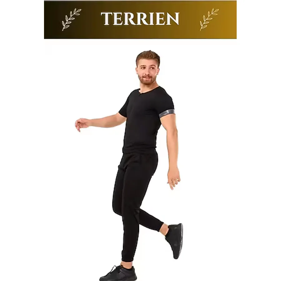 Premium Seri Terleme Hızlandırıcı Rahat Şık Destekleyici Kısa Kol Termal Sauna Eşofman Takım