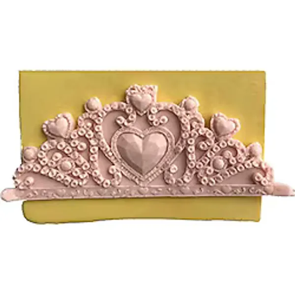 Prenses Tacı Dekoratif Kenar Silikon Pasta-Kokulu-Taş Ve Sabun Kalıbı 17x6,5x0,5 cm