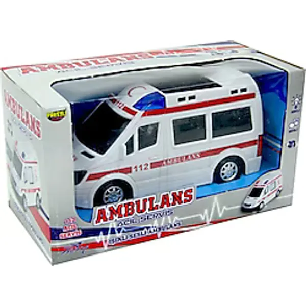 Prestij Oyuncak 112 Kutulu Pilli Işıklı Ambulans