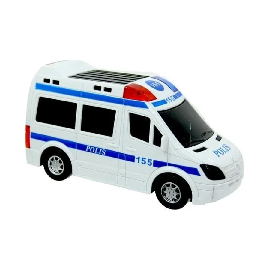 Prestij Oyuncak Sesli Işıklı Hareketli Carp Don 112 Polis Imdat Arac Oyuncak Polis Minibus 155