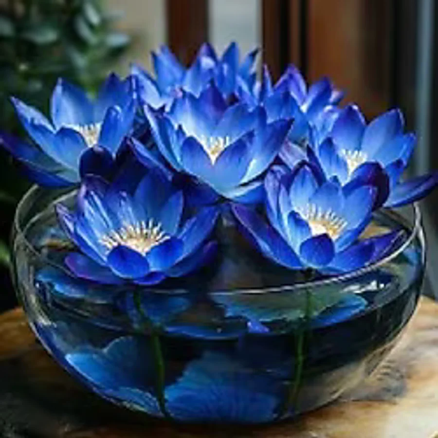 prestijiseed 5 Adet Nadir Mavi Uzak Doğu Kase Lotus Çiçeği Tohumu Mavi Lotus Tohumu
