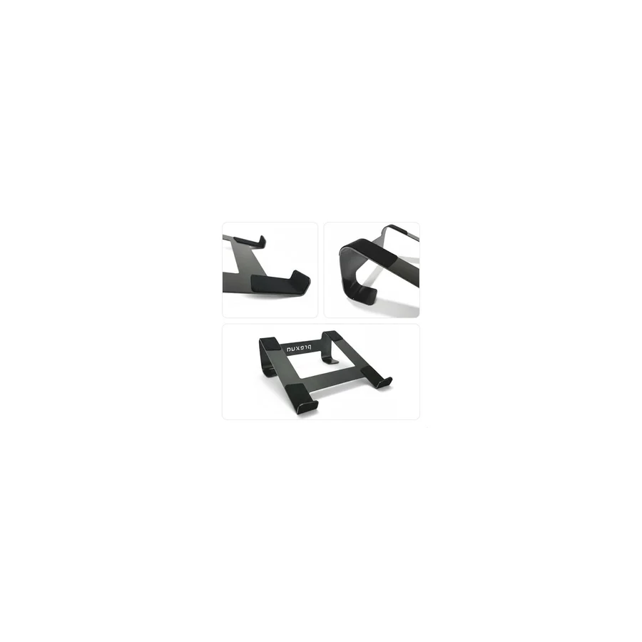 Prexua Fixer Laptop Standı - Notebook Yükseltici Altlık - Metal (Siyah)