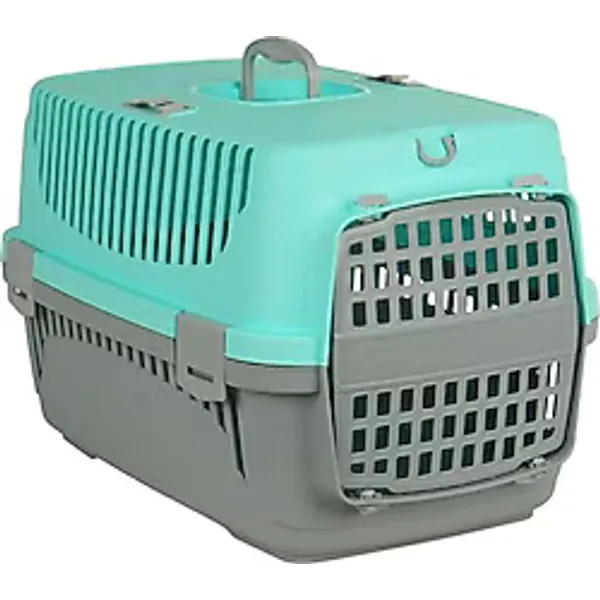 Pribor Hz-100 Orta Boy Su Yeşili-Gri Kedi Köpek Taşıma Çantası