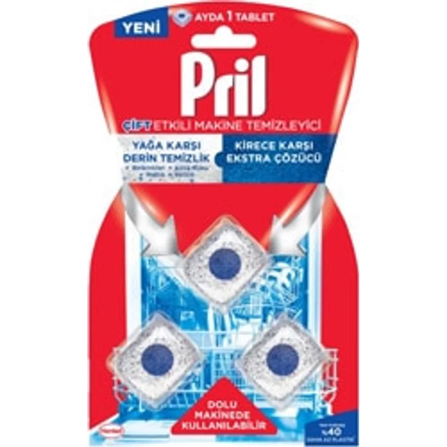 Pril 3'lü Makine Temizleyici Kapsül