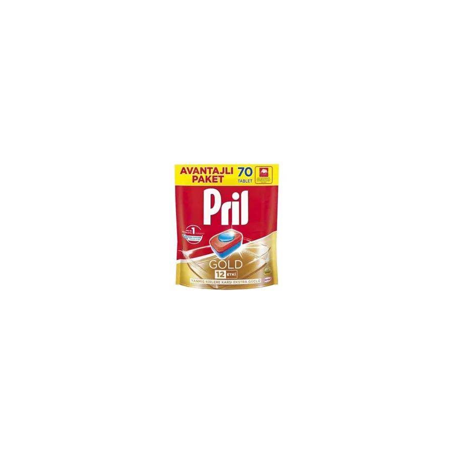 Pril Gold Bulaşık Makinesi Tableti 70'li