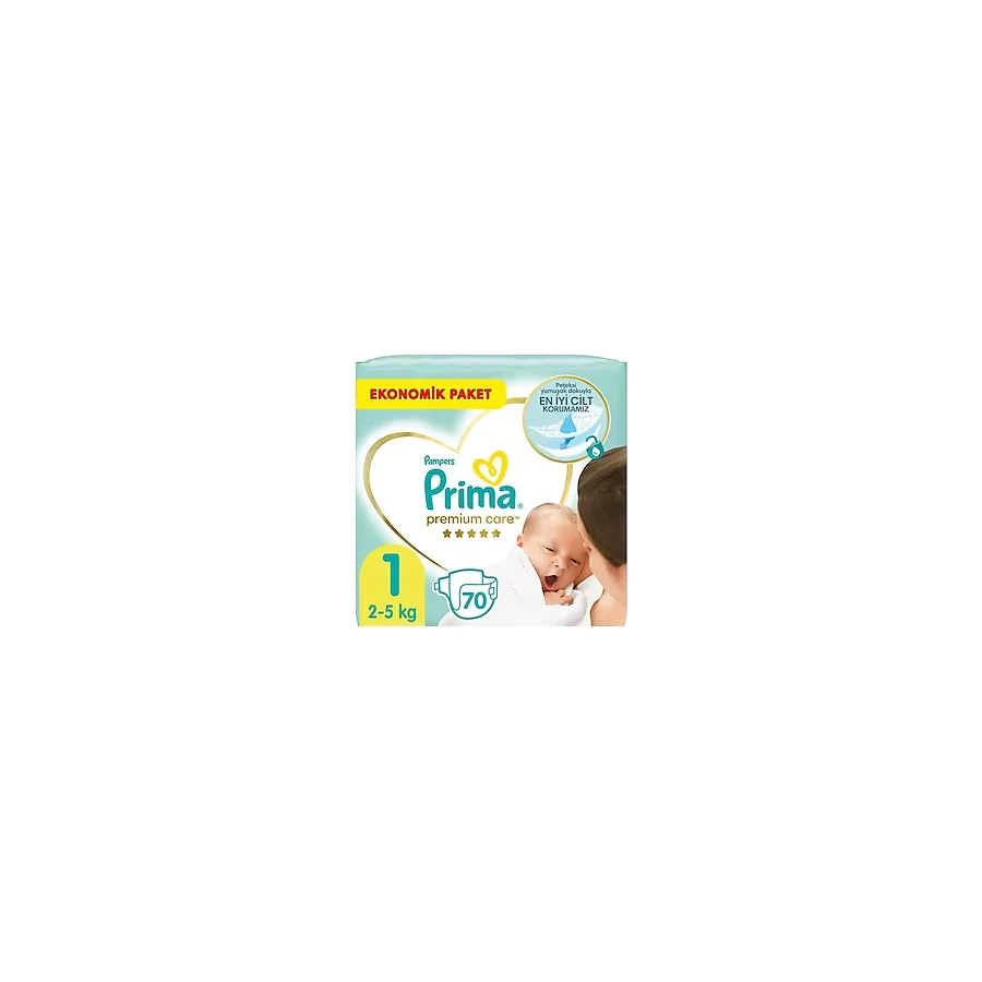 Prima Premium Care 1 Numara Yenidoğan 70'li Bebek Bezi