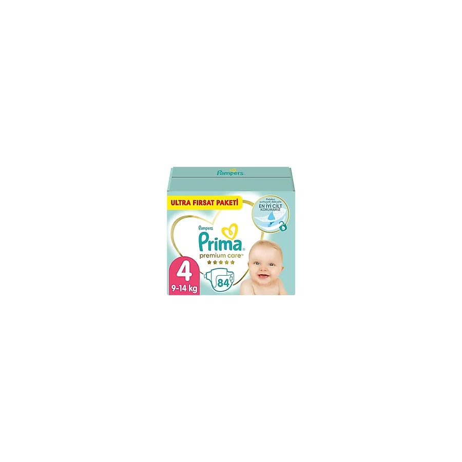 Prima Premium Care 4 Numara Maxi 84'lü Bebek Bezi