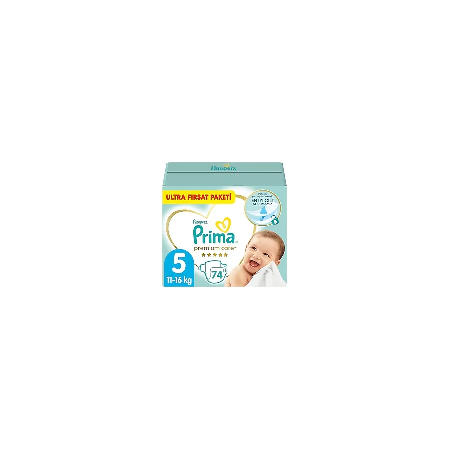 Prima Premium Care 5 Numara Junior 74'lü Bebek Bezi