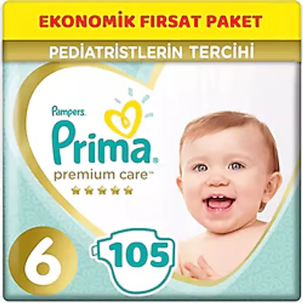 Prima Premium Care 6 Numara Extra Large 105'li Bebek Bezi