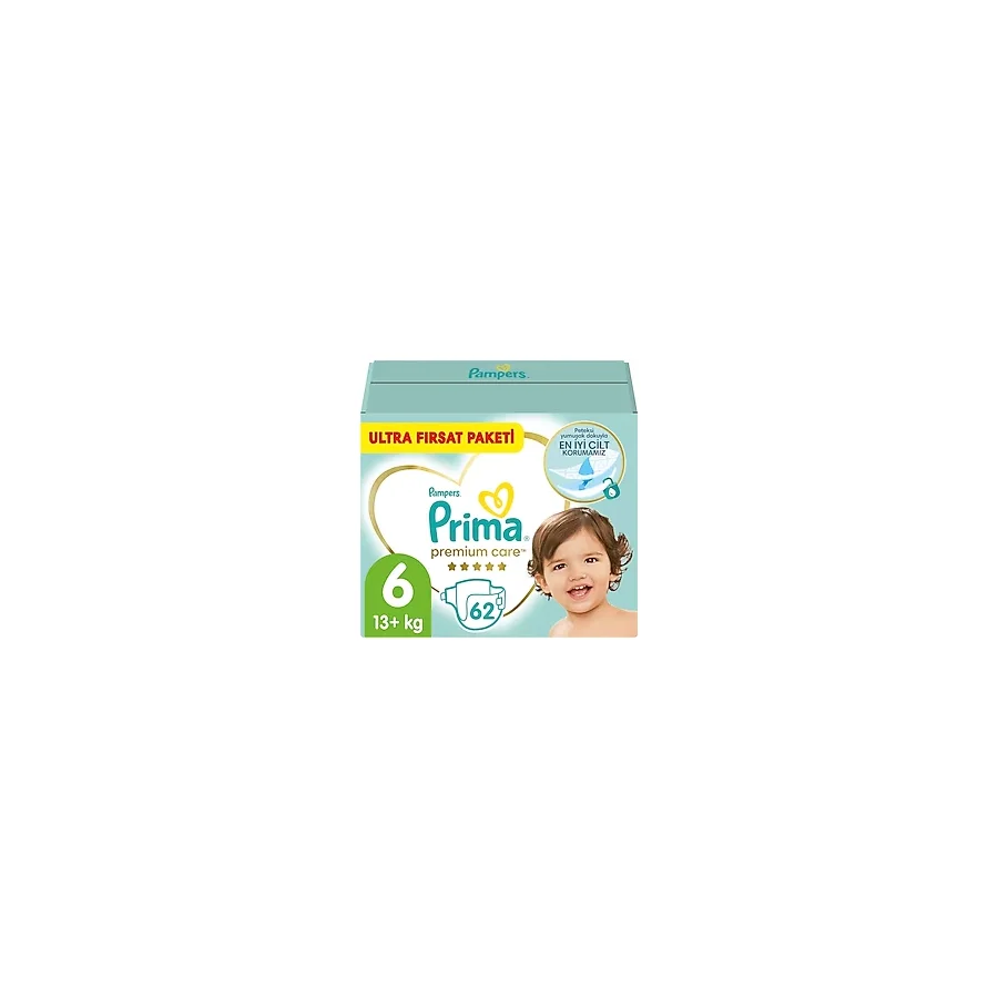 Prima Premium Care 6 Numara Extra Large 62'li Bebek Bezi