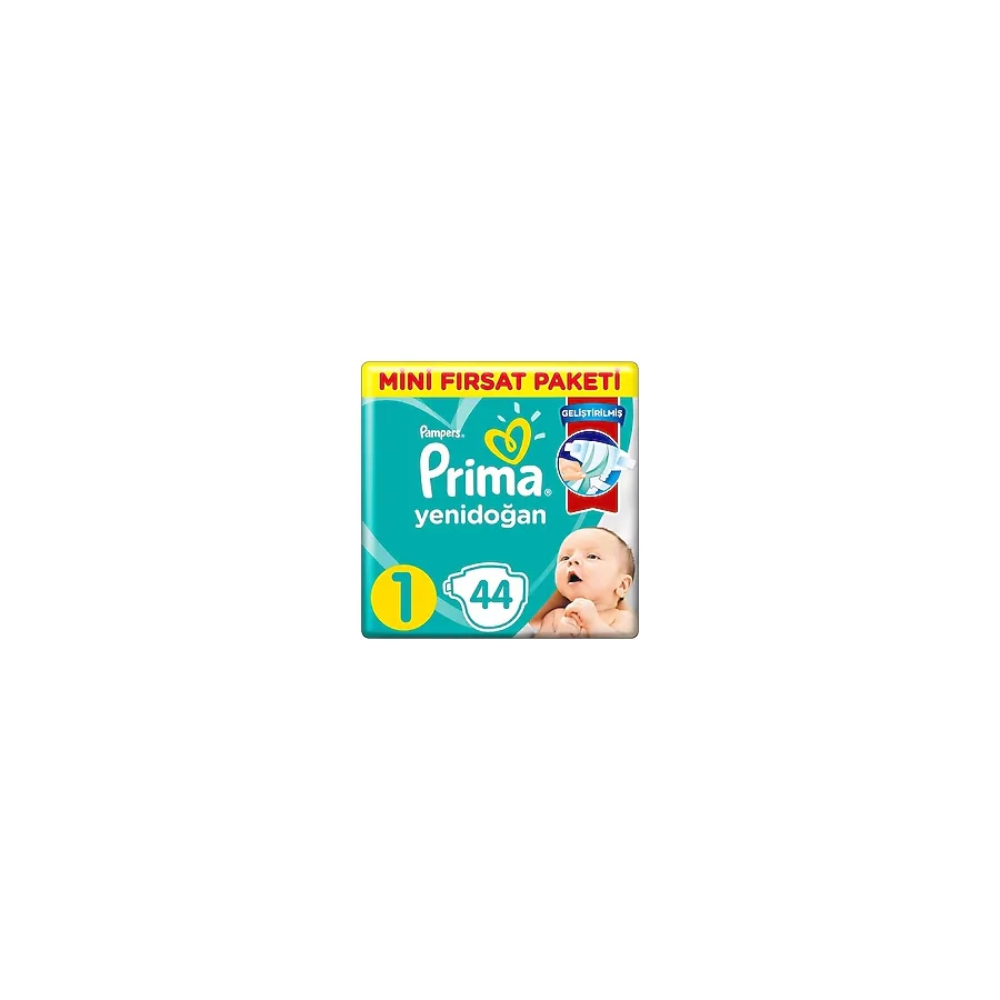 Prima Standart Bez 44 Lü ( 1 No) Bebek Bezi 4 Adet
