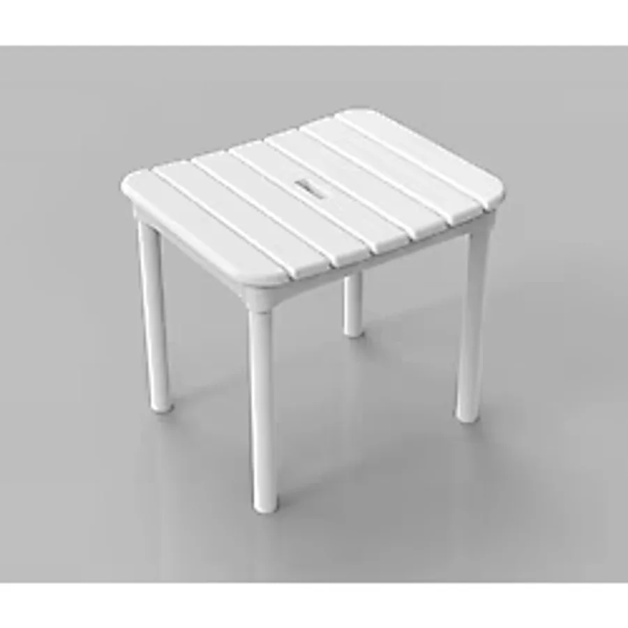 Primanova Okaliptus Banyo Taburesi Beyaz M-Kv33-01