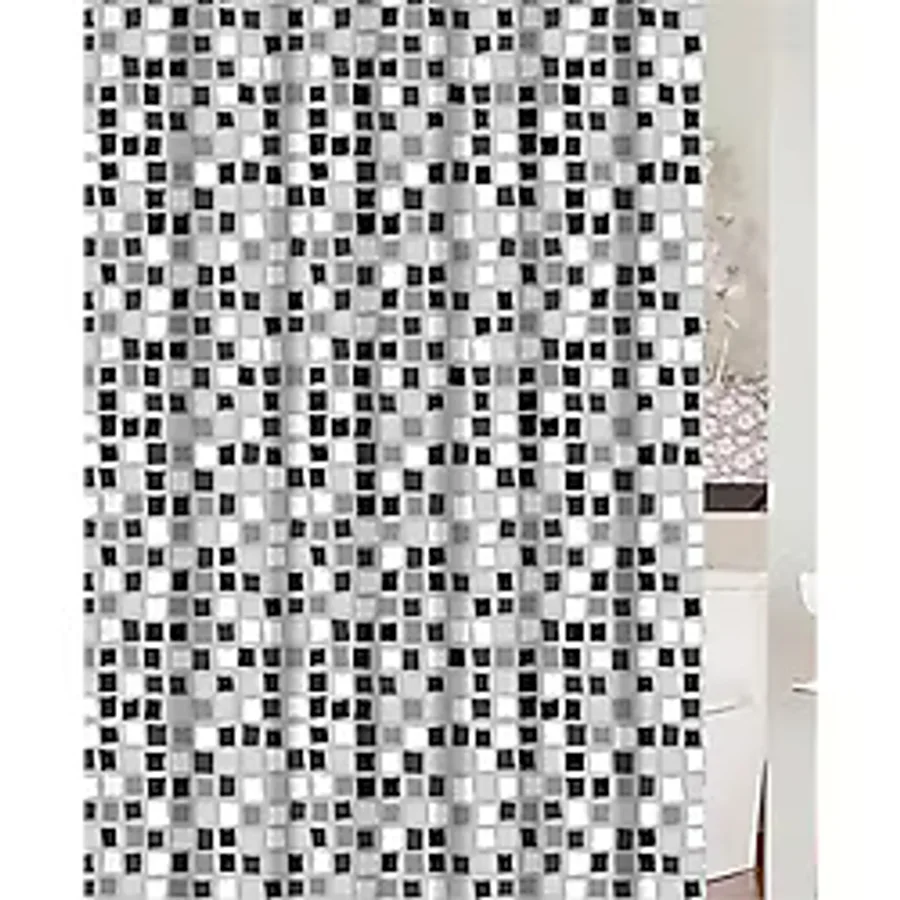 Primanova Paradise Grey Banyo Perdesi Pvc 180x200 cm