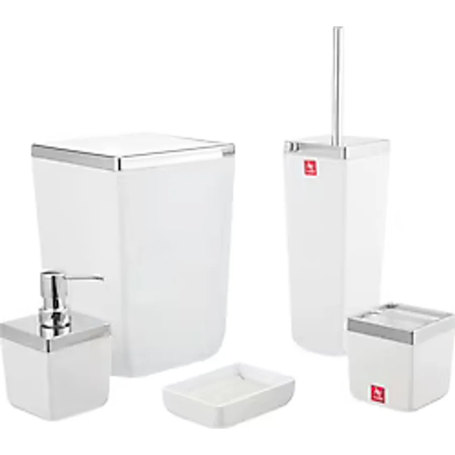 Primanova Toskana 5 Parça Beyaz Banyo Seti