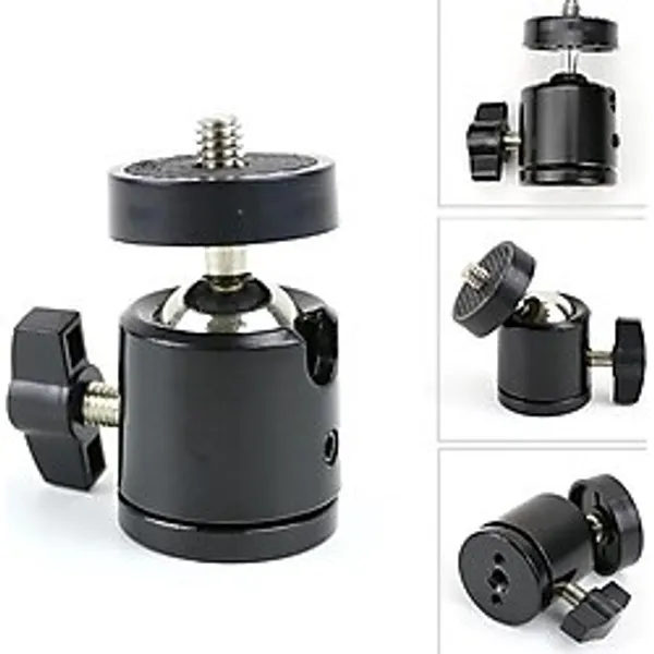 Prime 360° Döner Mafsallı Vida Adaptörü, 1/4" Bağlantı Uyumlu ve Monopod Aksesuarı, Kamera, Akıllı Telefon,, Mikrofon, LED Işık, Video Monitör ile Uyu