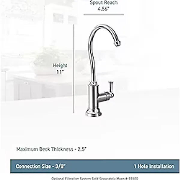 Prime S5510ORB Sıp Geleneksel One-Handle Arc Içecek Musluk, Yağla Ovulmuş Bronz