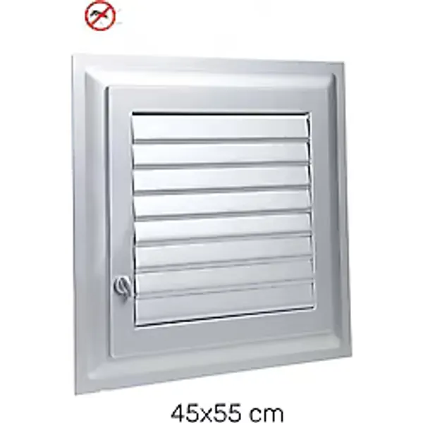 Primeaks 55X45 Cm Banyo Wc Panjur Menfez Havalandırma Kapağı Duvar & Kapı Uyumlu