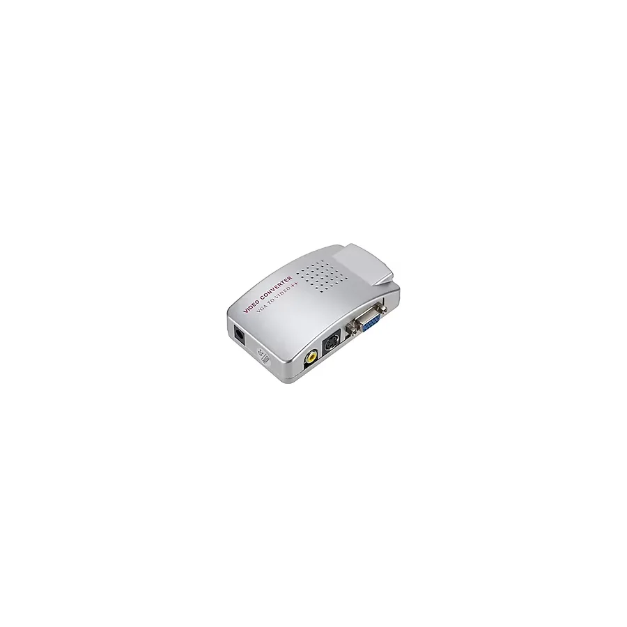 PrimeX SL-AV201 VGA to Video Çevirici, Analog to RCA Composite ve S-Video Görüntü Dönüştürücü, PC Notebook VGA Çıkışını TV Projeksiyon AV Video Girişine Aktarma Adaptör, VGAto AV Video Converter