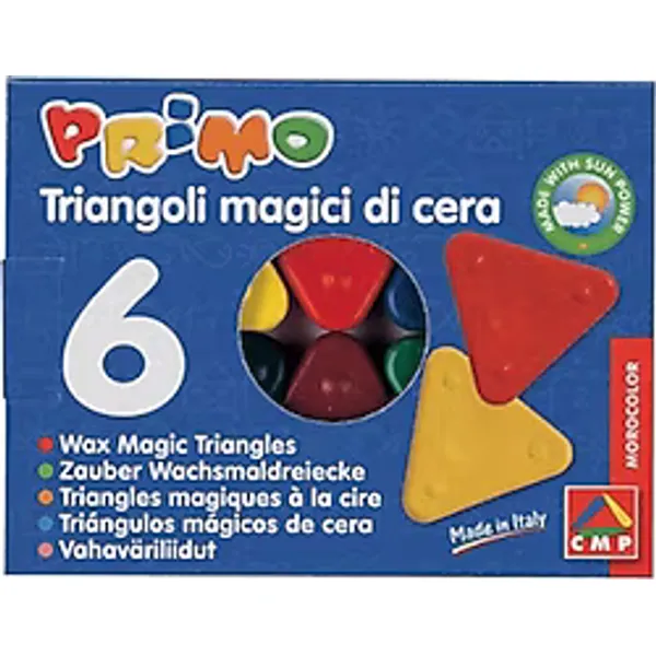 Primo Sihirli Üçgen 6 Renk Mum Boya