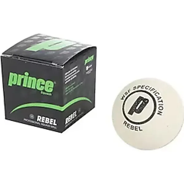 Prince Rebel Tek Sarı Noktalı Beyaz Squash Topu 7Q739280080