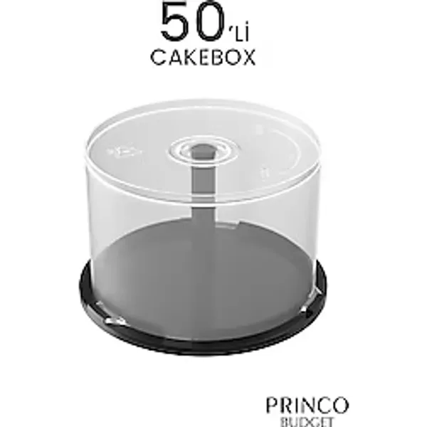 princo budget Cd Kutusu 50 Li Plastik CD&DVD Kutusu Cakebox