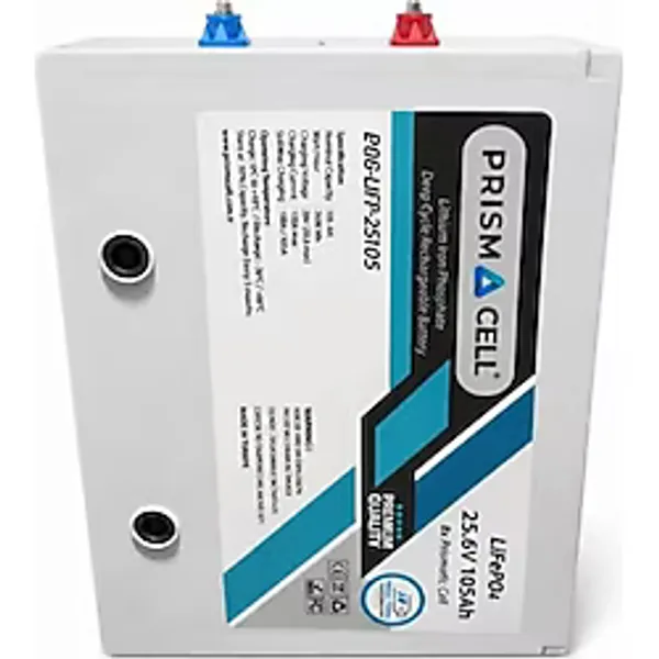 Prismacell Lıfepo4 105AH 25.6 Volt Prizmatik Smart Bluetooth 2690 Watt Akü Turbo Chargıng Solar Akü