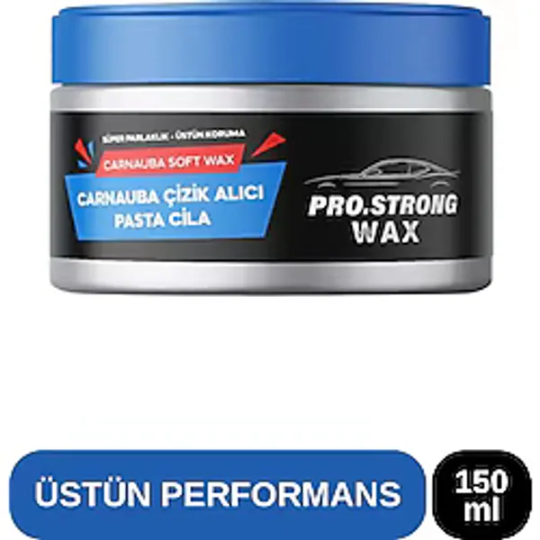 Pro Strong Wax Araba Oto Çizik Giderici, Oto Bakım, Boya Koruma, Su ve Kir Itici, Parlatıcı, Wax, Pasta Cila 150 ml