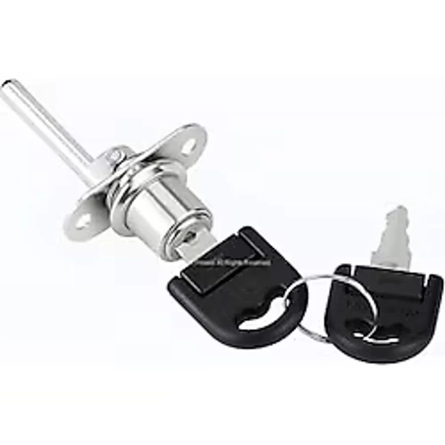 Proalet Canex Merkezi Çekmece Kilidi, Çubuksuz, Zamak Gövde, Krom Kaplama, Ofis, Ev, Mobilya, Dolap, Etajer Güvenlik Kilidi, Yedek Anahtarlı (16 mm)