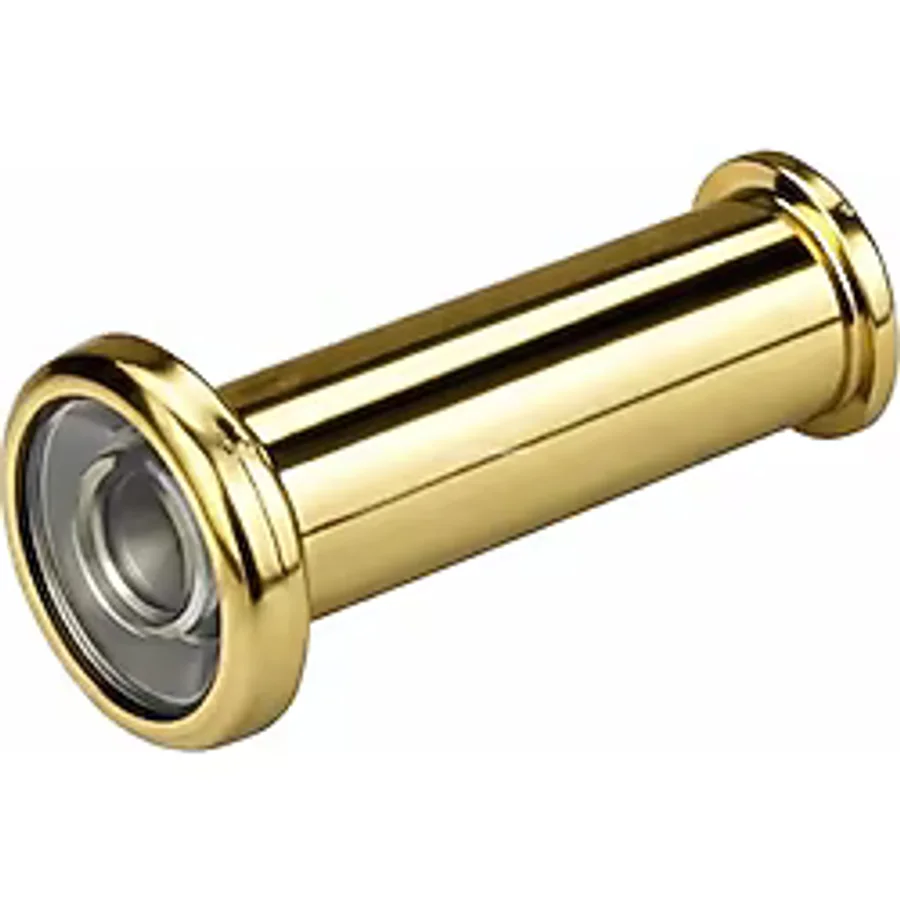 Proalet Kapı Dürbünü, Geniş Açılı, 180 Derece Görüş Açısı, Çinko Alaşımlı Gövde, Cam Lensli, 14mm Çap, Metal Gövdeli, 35-60 mm Uzunluk İçin Ayarlanabilir, Kapı Gözetleyicisi (Sarı)