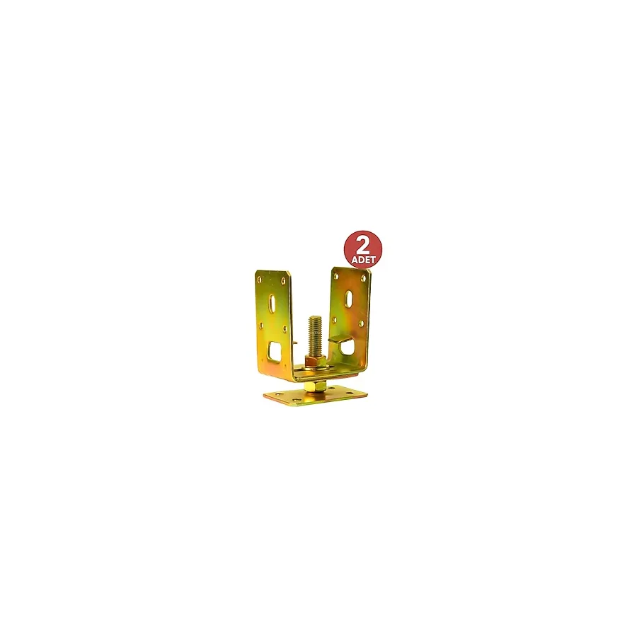 Proalet Metal Pergule Ayağı, 712cm Ayarlanabilir, M14 Civatalı, Tablalı, Bahçe, Kamelya, Tente Ayağı, Dayanıklı Galvanizli Pergola Ayak