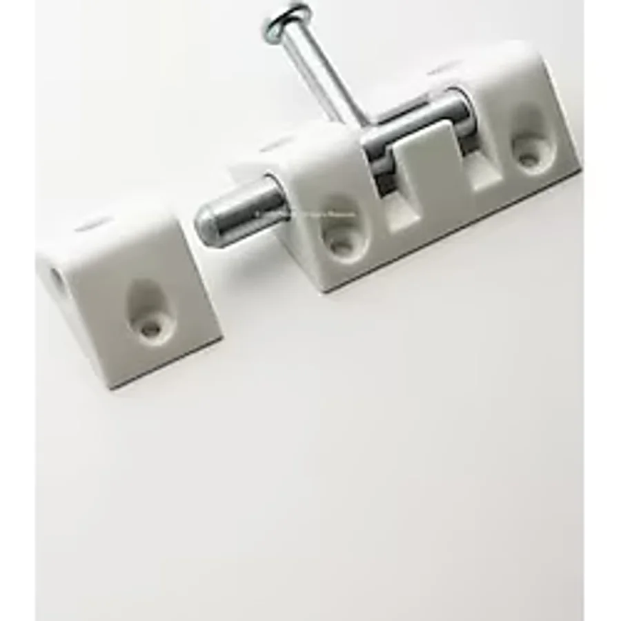 Proalet Plastik Sürgülü Kilit, Ahşap, Metal, Alüminyum Uyumlu, Kapı, Pencere, Dolap İçin, Dayanıklı, Sürgü Mandalı, Kayar Kilit Mekanizması (10 cm, Adet, 2)
