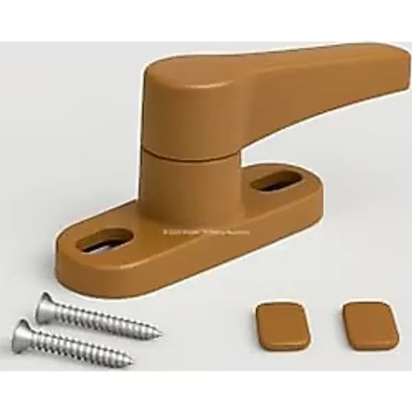 Proalet Profesyonel Emniyet Kilidi, Çekmeli, Metal, Çocuk Güvenlik Kilidi, Mandallı, Emniyet Sistemi, Pimapen, PVC Kapı, Pencere Kilidi (Kahverengi)