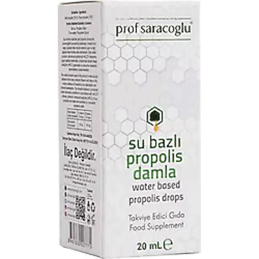 Prof Saracoğlu Su Bazlı Damla Propolis 20 ml