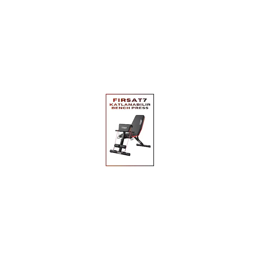 Profesyonel Bench Press Katlanabilir Ayarlanabilir Sırt Açılı Mekik ve Ağırlık Egzersiz Spor Sehpası - Renkli