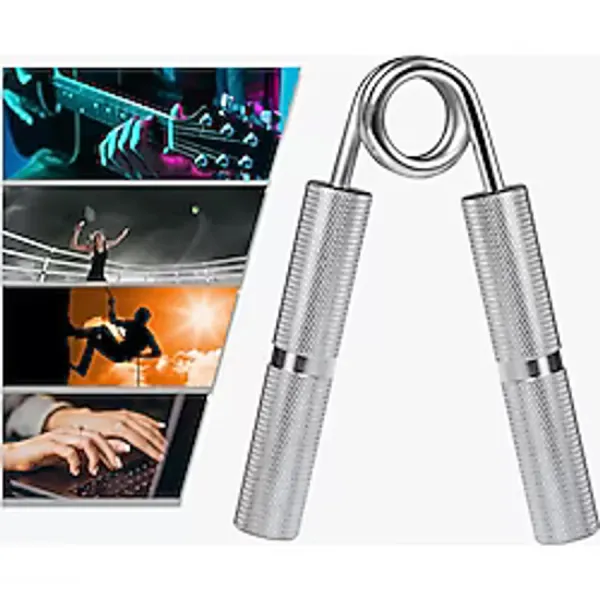 Profesyonel Metal El Yayı Ve Bilek Güçlendirici Heavy Gümüş