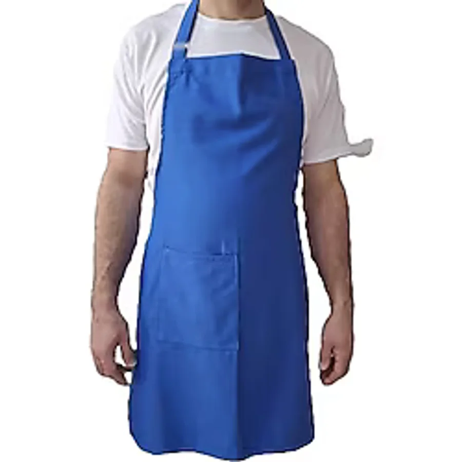 Profesyonel Mutfak Önlüğü,Cepli Ayarlanabilir Askılı belden bağlamalı/Unisex/Kadın/Erkek/Aşçı/Barista/Garson/Restoran/Cafe ve Ev Kullanımı için ideal -Su itici Dayanıklı Kumaş,Mavi,70x80 cm